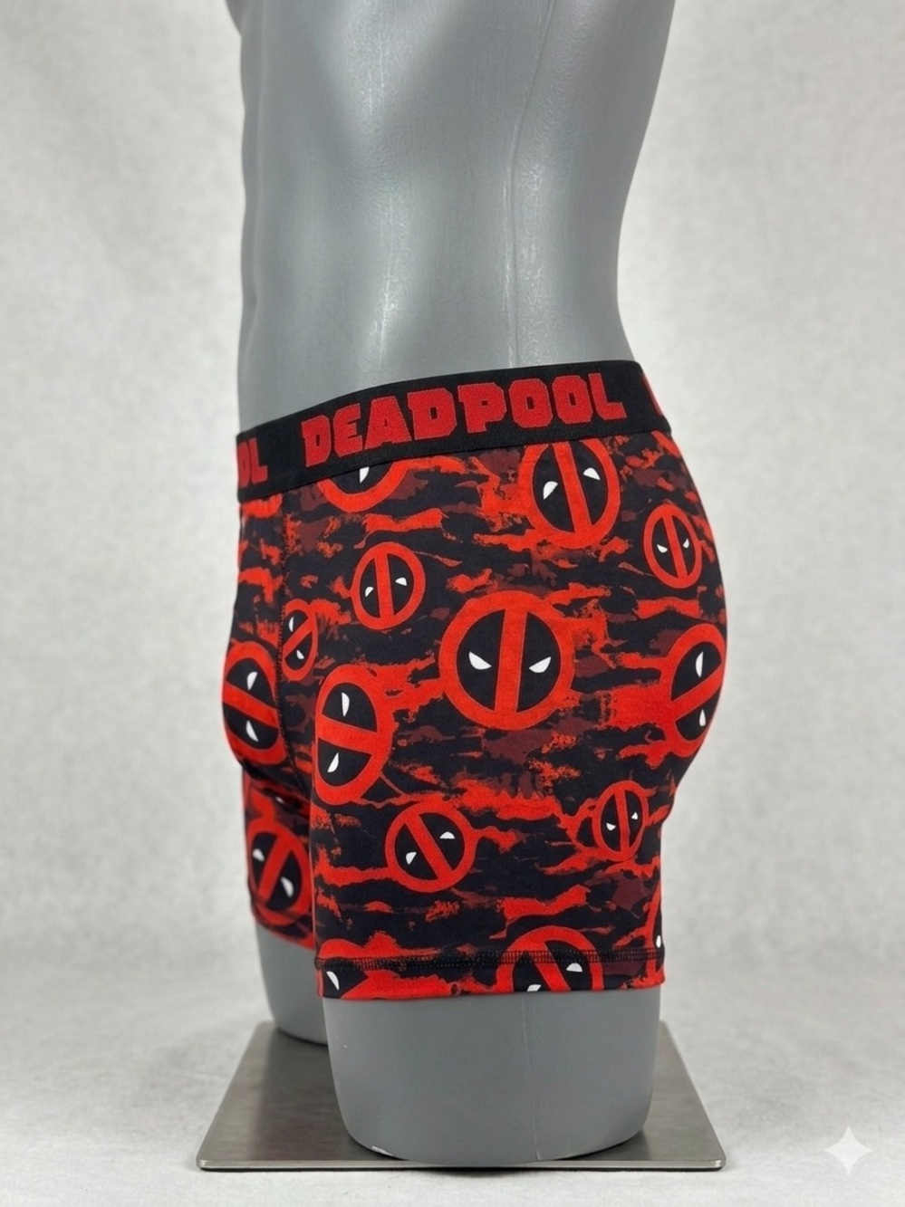 Marvel Deadpool Red and Black Boxer Briefs 2 Pack